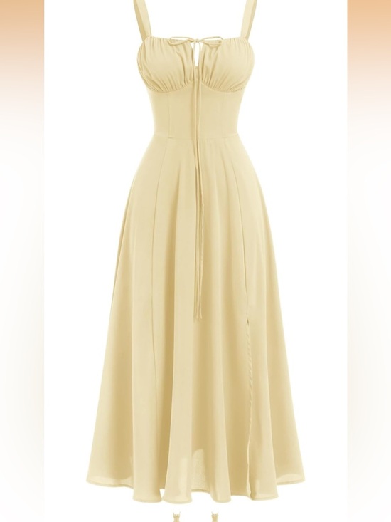 Dresses & Skirts - Elegant Cream Halter Maxi Dress